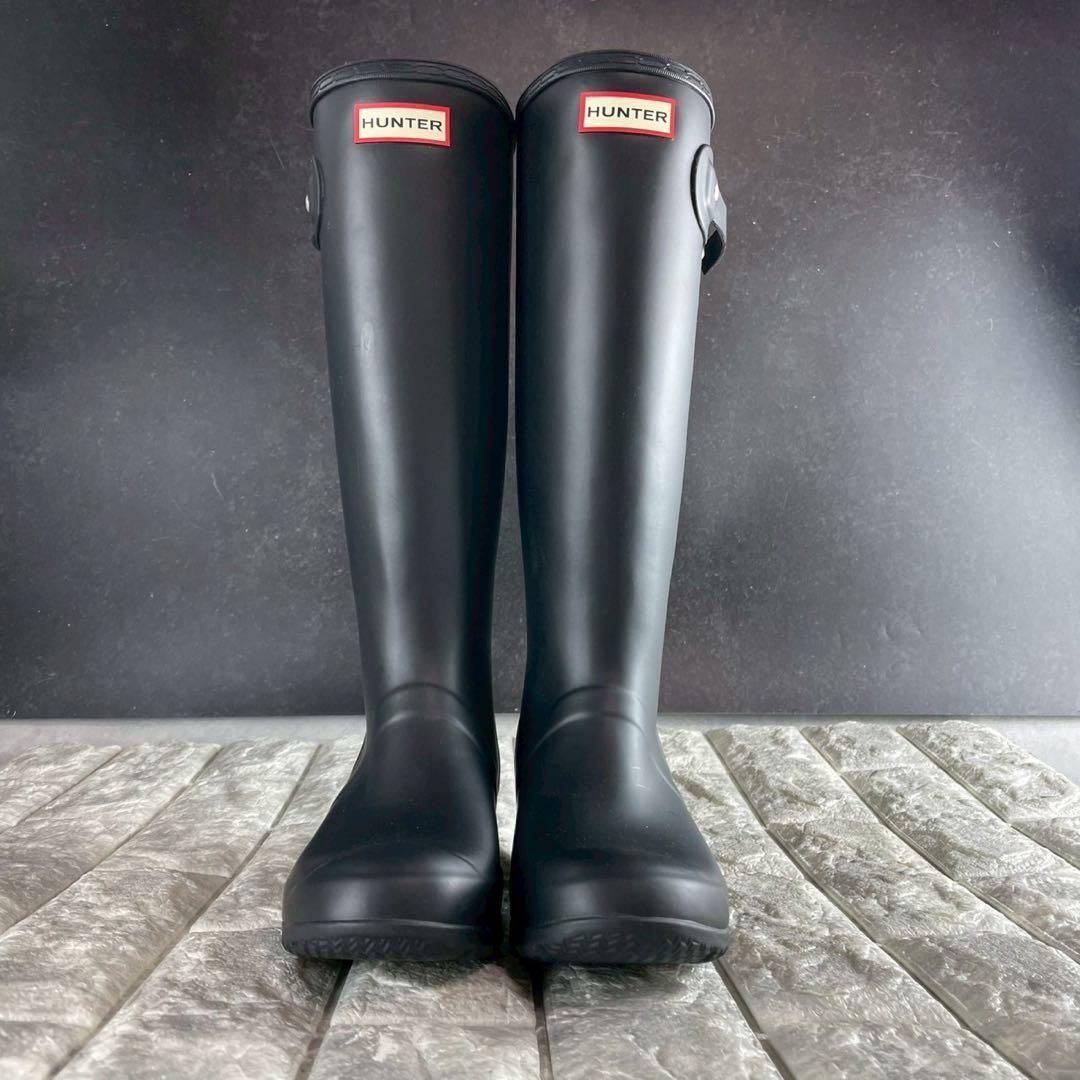 新品/EU37 HUNTER ハンター レインブーツ オリジナルツアー 長靴 黒