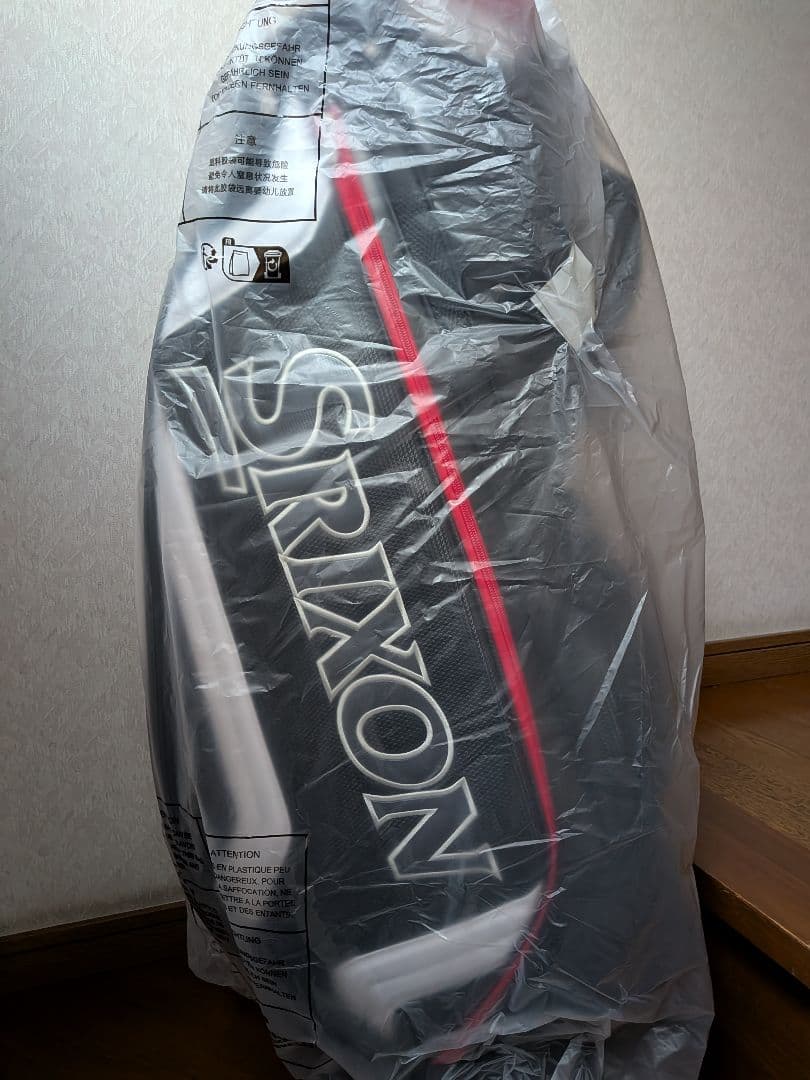 スリクソン9・5型　3k軽量 ネームプレートショルダー　 フードカバー付き