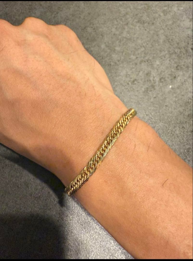 最終値下げ‼️K18 Mカット喜平 ブレスレット 10.3g 16cm 6面ダブル