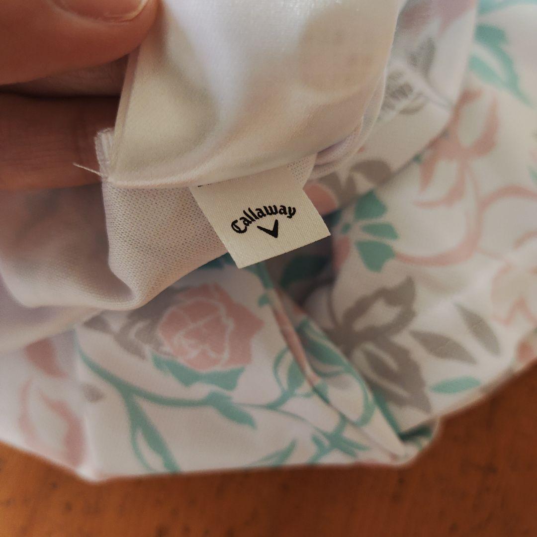 キャロウェイゴルフ　レッドレーベル　薔薇柄　ラインストーン付き　ゴルフキャップ