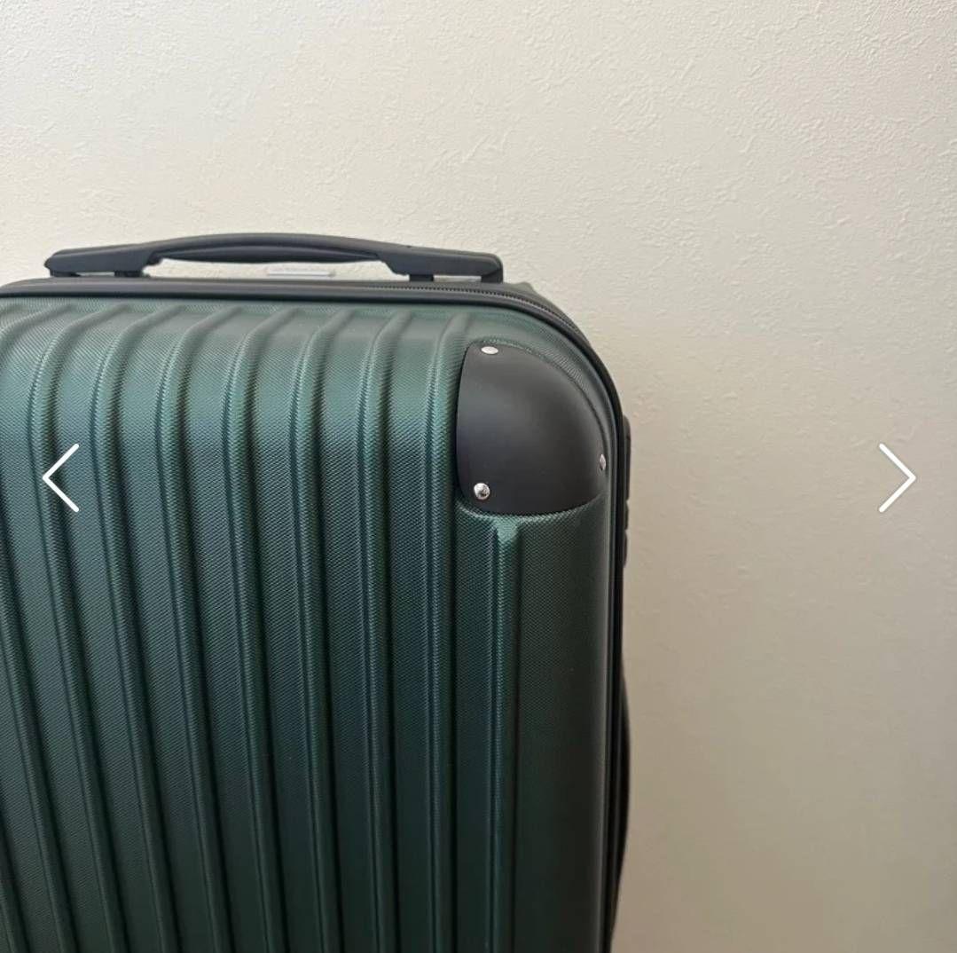 大容量　軽量　スーツケース 本体　高品質　Lサイズ　XLサイズ ダークグリーン
