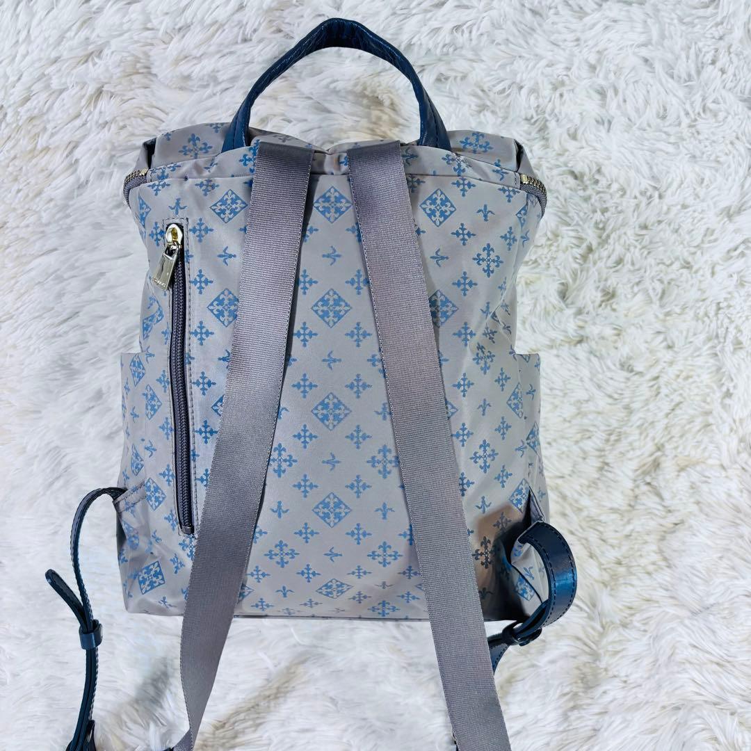 極美品　russet ラシット リュック バックパック 総柄　レザー　ゴールド