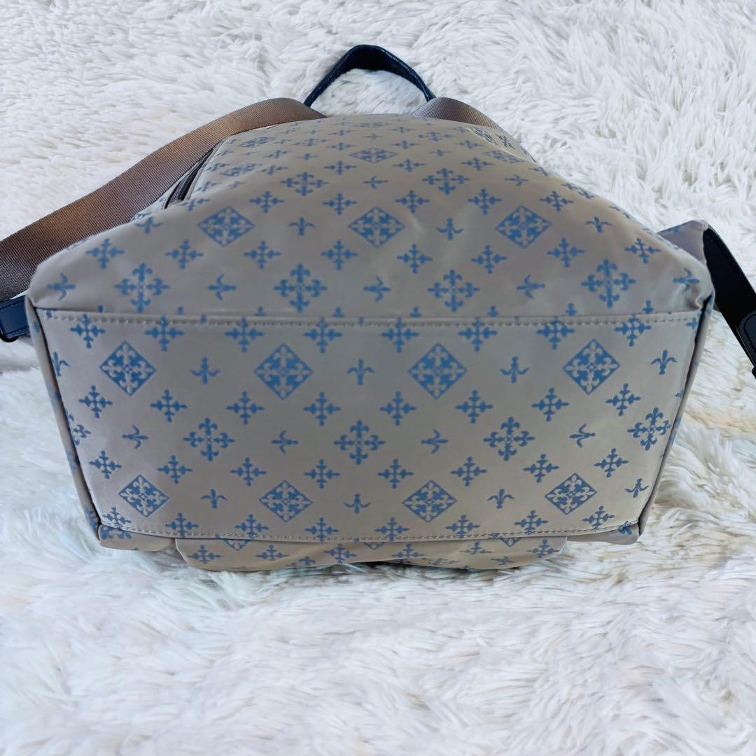 極美品　russet ラシット リュック バックパック 総柄　レザー　ゴールド