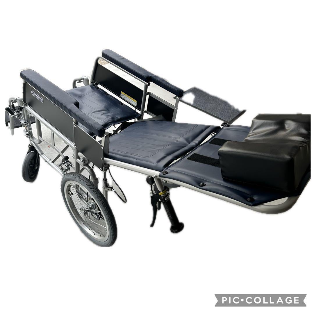【美品】カワムラサイクル｜スチール製 ｜介助式 ｜フルリクライニング車椅子