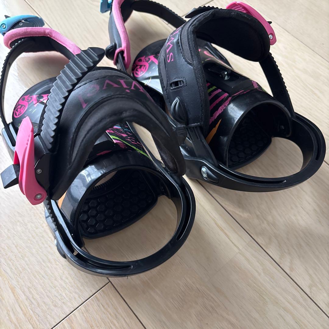 スノーボード板、ビンディングセット サブリナ、SWIVEL中古