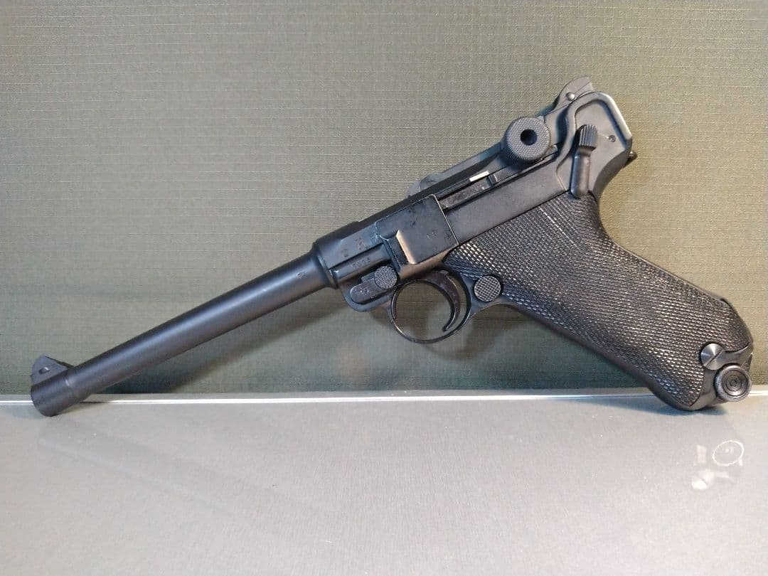 希少な美品！タナカ製　ルガーＰ０８　６インチ！　作動快調なガスブロ、ガス漏無し！