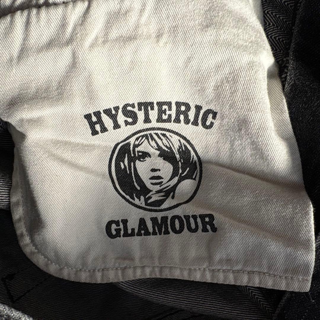 HYSTERIC GLAMOUR スクラッチフレアデニムパンツ ブラック 34