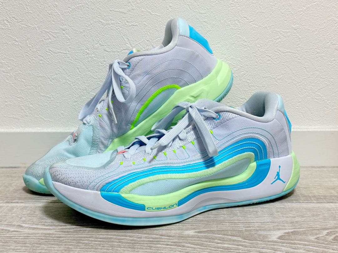 Luka 4 PF Navigator jordan バッシュ 水色 白 黄色