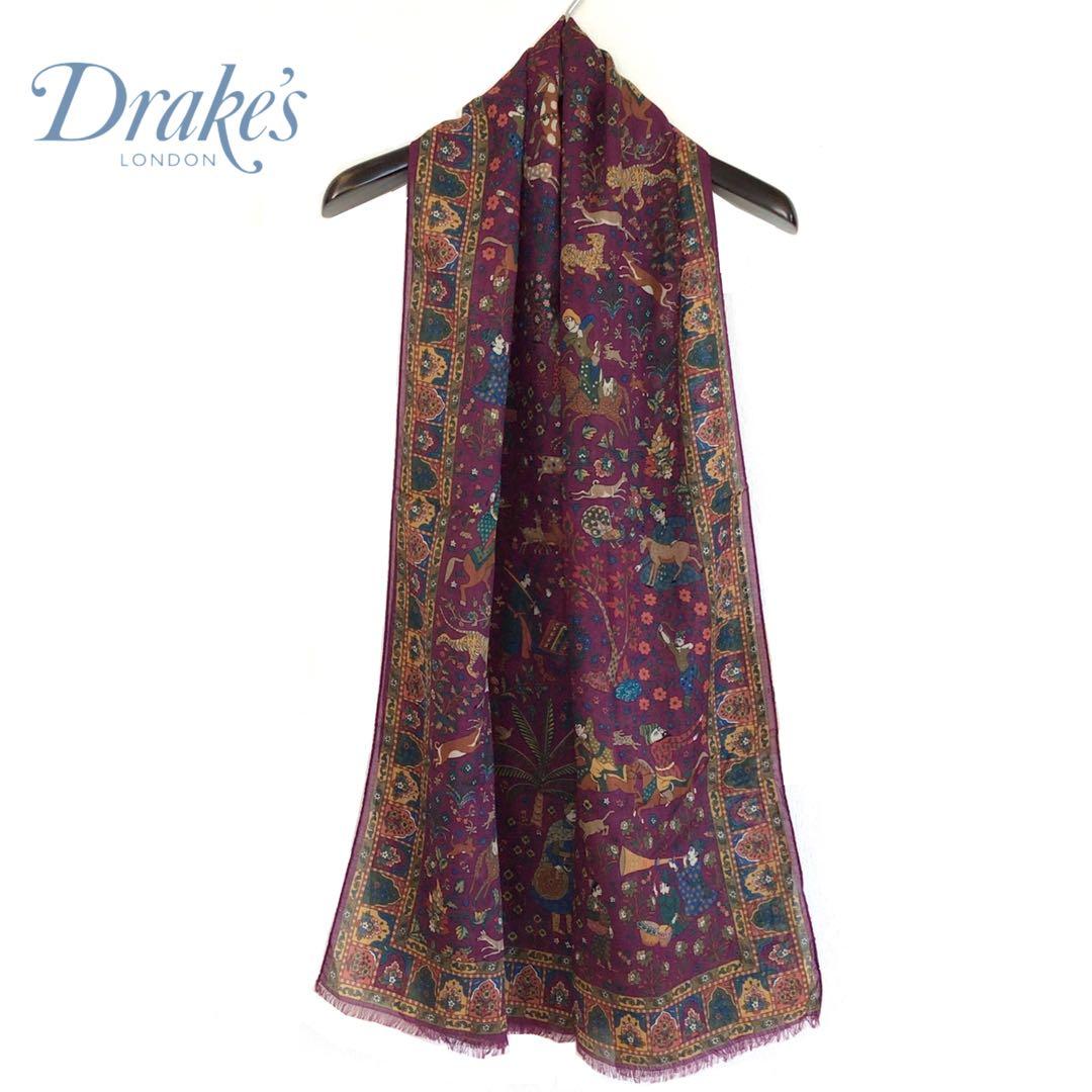 【新品タグ付き】Drake's スカーフ ムガルハンター❁アナトミカ 西口修平