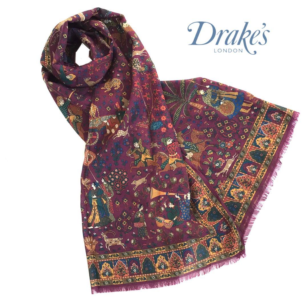 【新品タグ付き】Drake's スカーフ ムガルハンター❁アナトミカ 西口修平