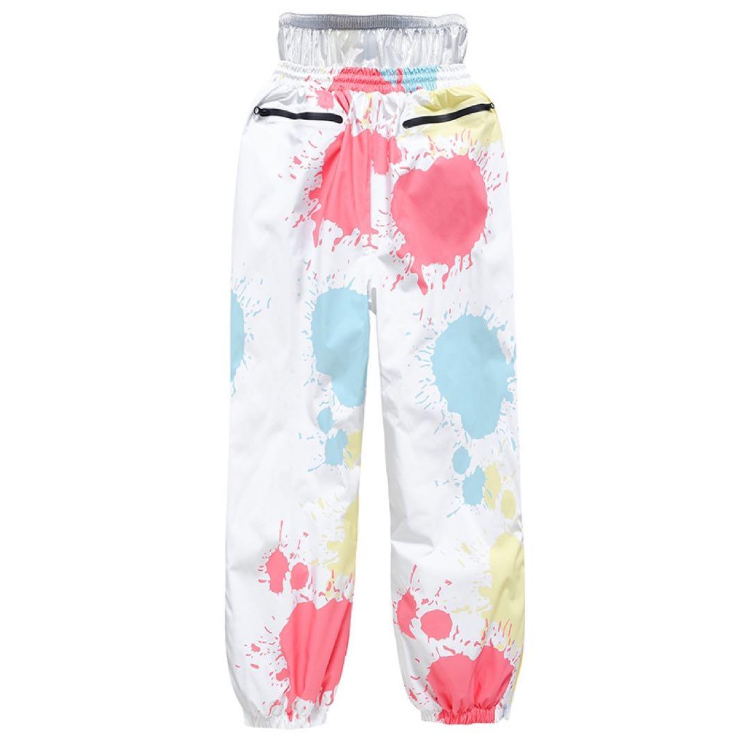 スノーボードウェア レディース 上下セット メンズ 男女 韓国 可愛い 黒