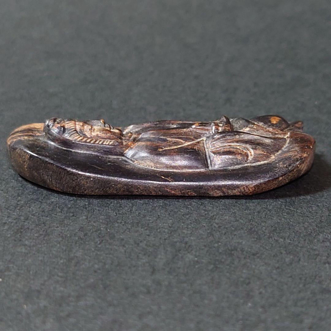 最高品質 天然沈香 彫物 観音細工 約14.2g ネックレストップ 香木