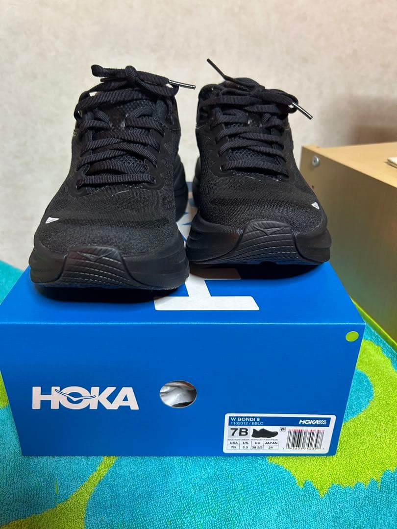 HOKA ホカ　BONDI9 ボンダイ9 ブラック　24.0センチ