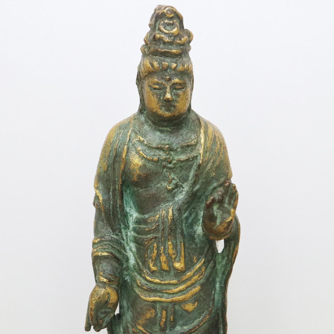 聖観世音菩薩 銅製 北村西望 高さ15cm