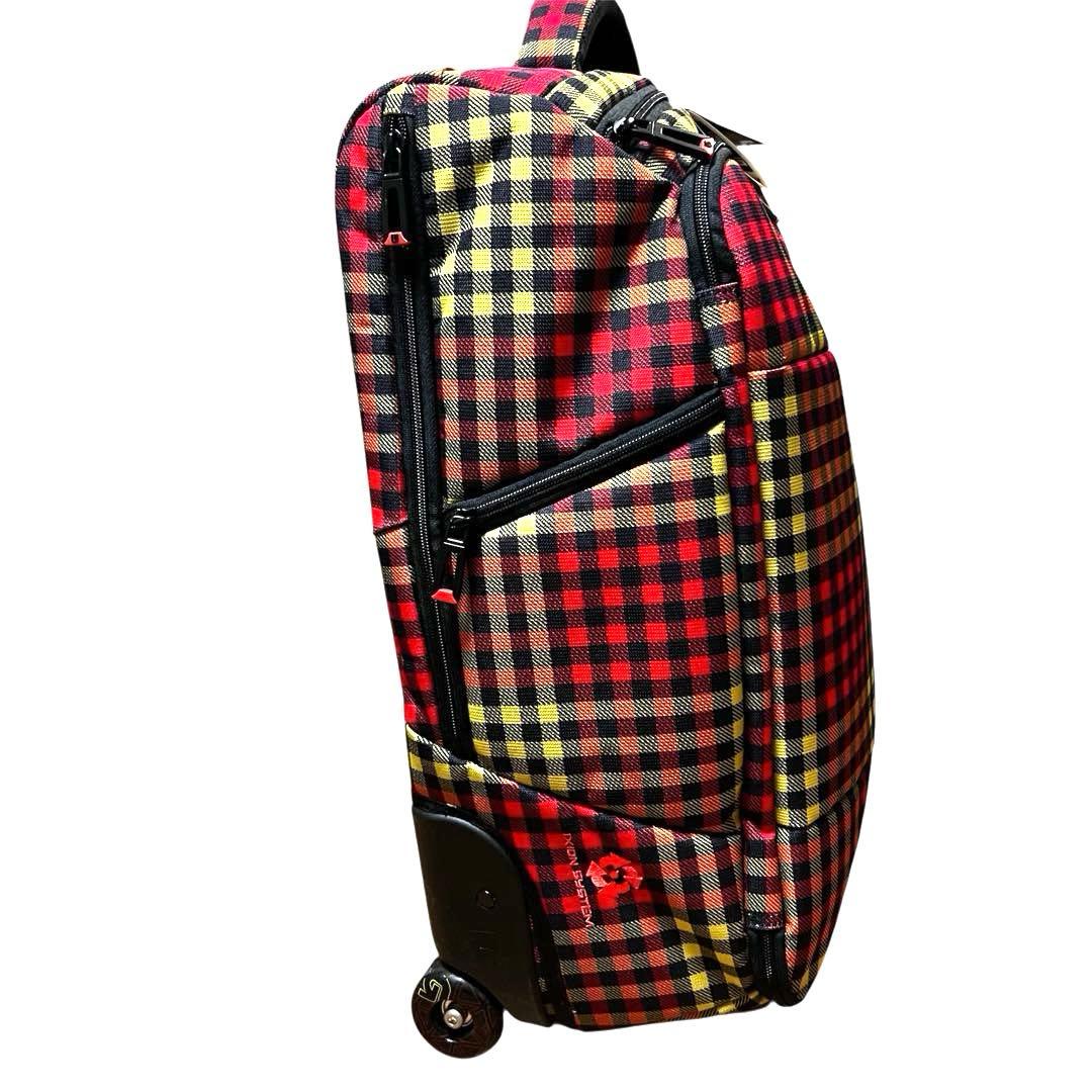 新品バートン BURTON チェック柄キャリーバック PC保護あり