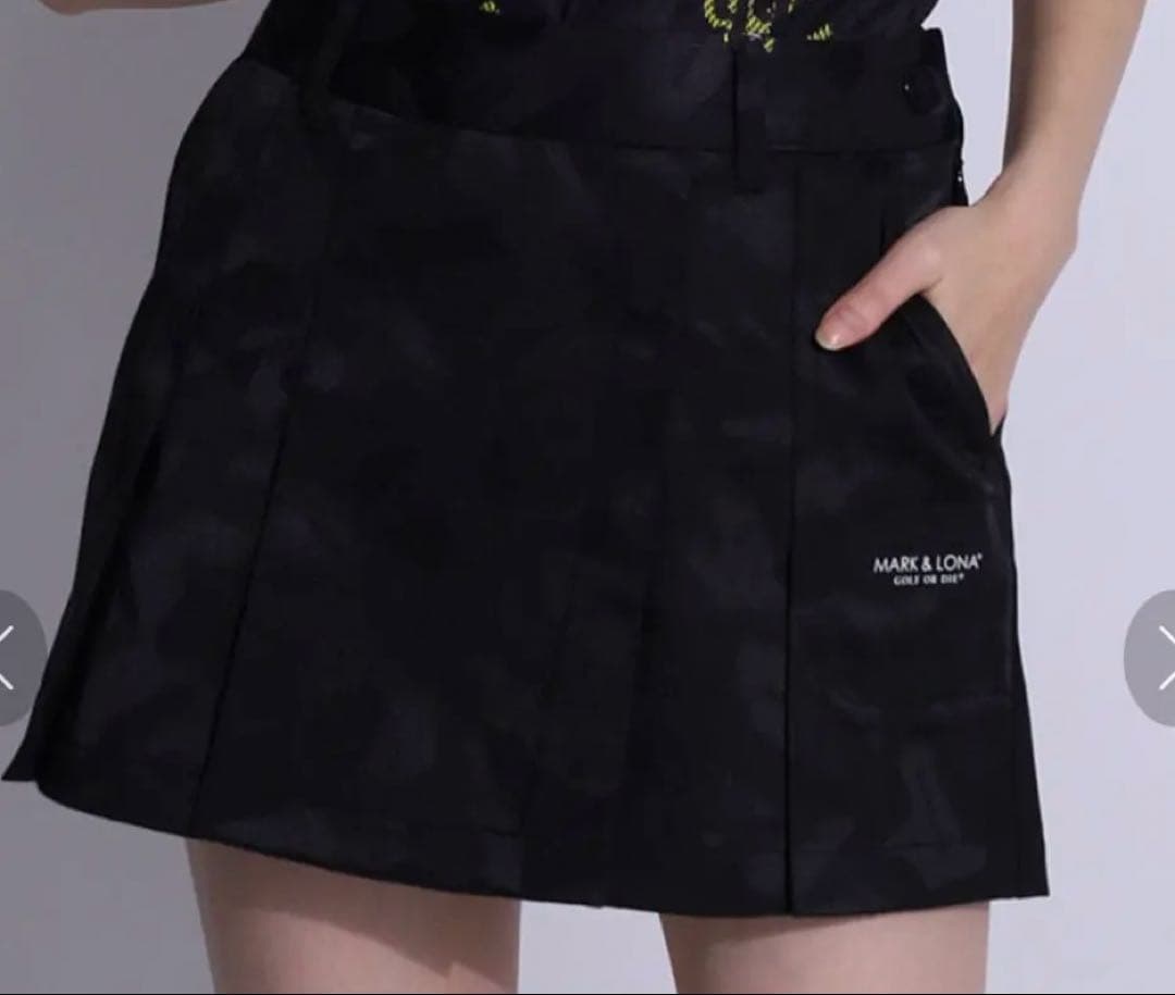 完売商品マーク＆ロナ 一体型ペチパンツ◆艶スカルカモフラスカートゴルフ女子