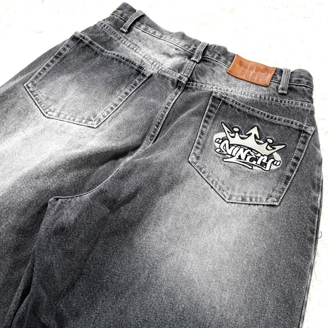 ✨良品✨ 9090デニム Vintage Like Denim 刺繍 キングロゴ