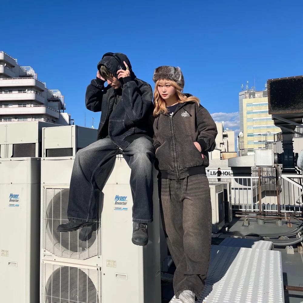 ✨良品✨ 9090デニム Vintage Like Denim 刺繍 キングロゴ