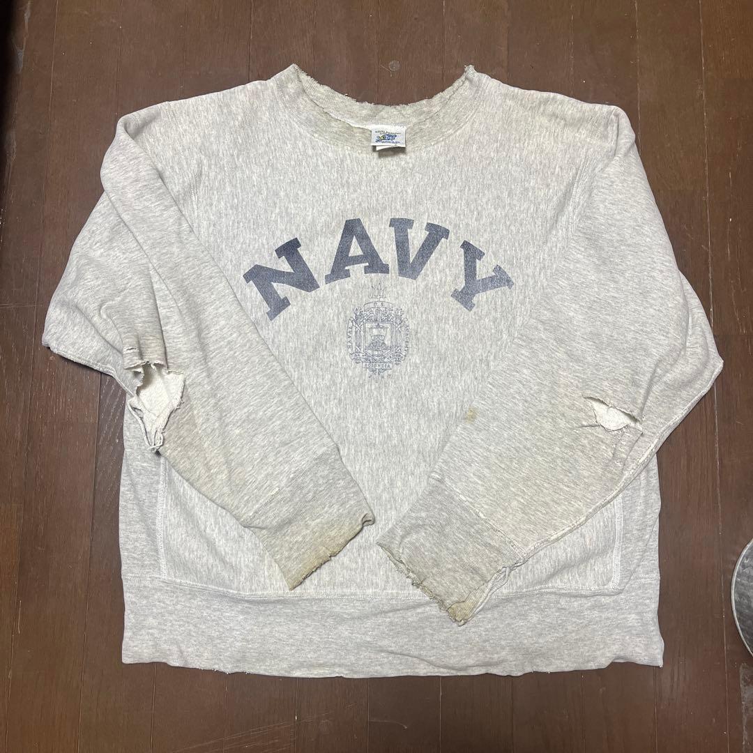 US NAVY reverse type スウェット