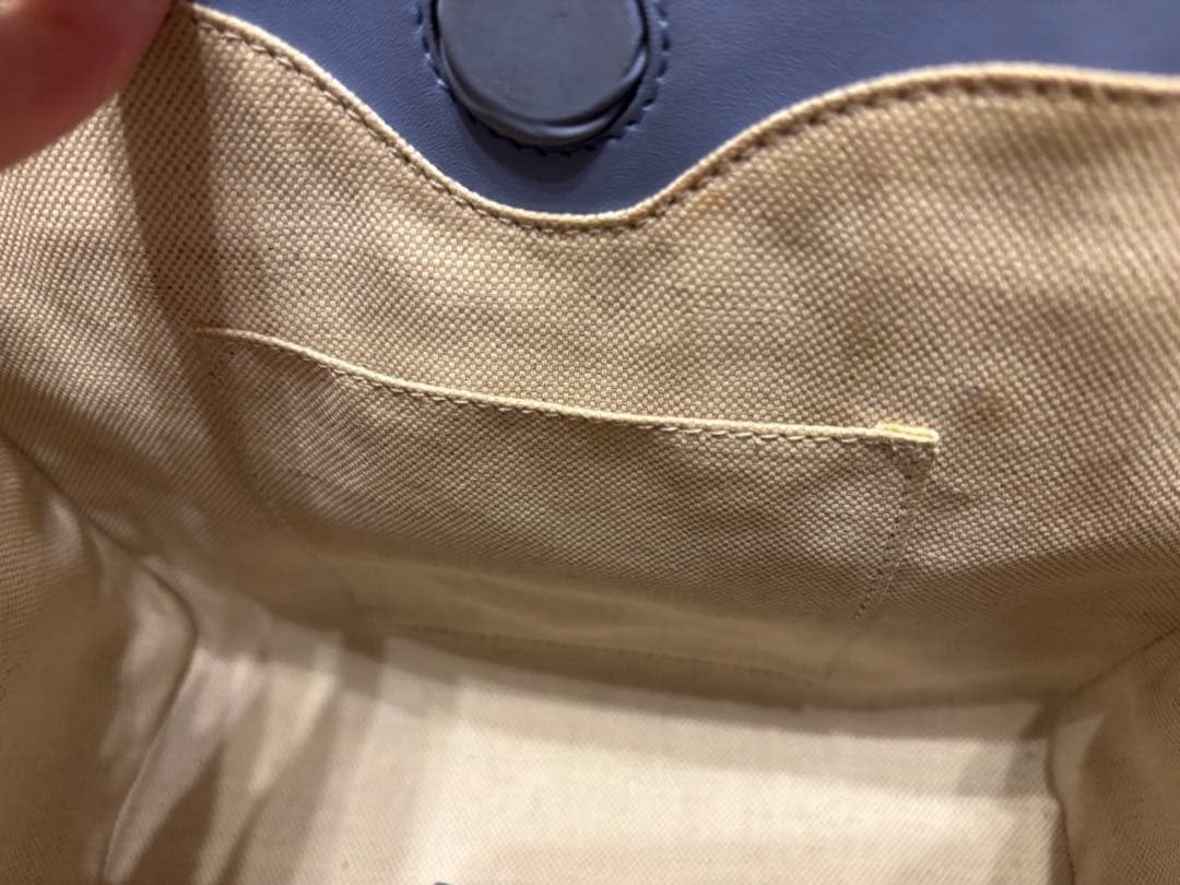 GUCCI リボン付きライトブルーハンドバッグ 日本限定