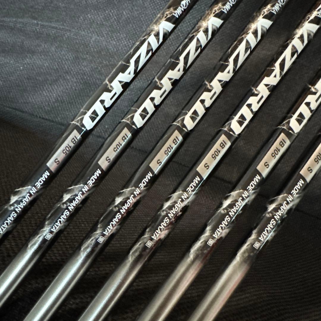 ホンマ　TW727V VIZARD IB105S 6本セット　5〜10