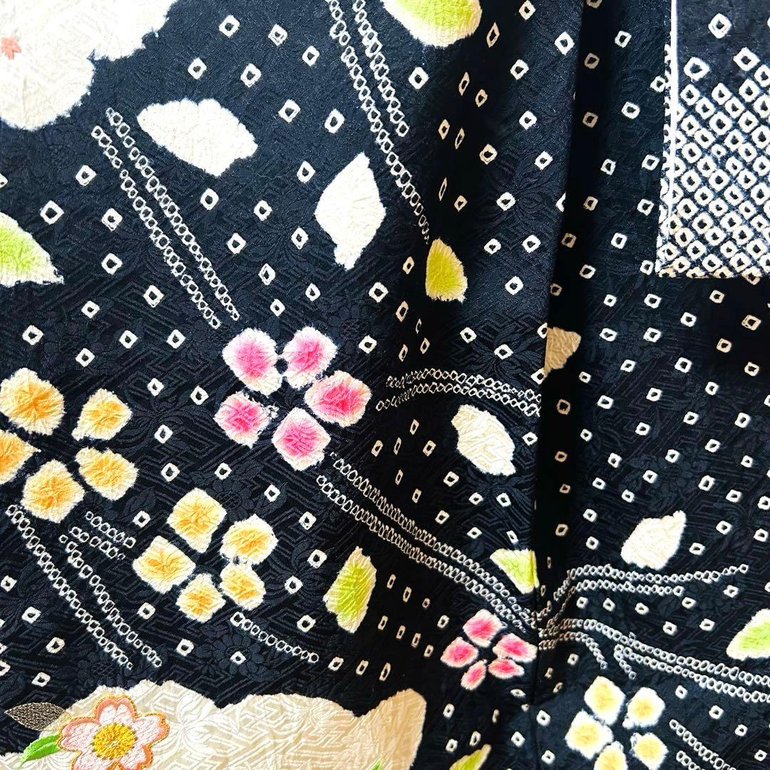 No.118 七五三　3歳 正絹着物フルセット　　総絞り