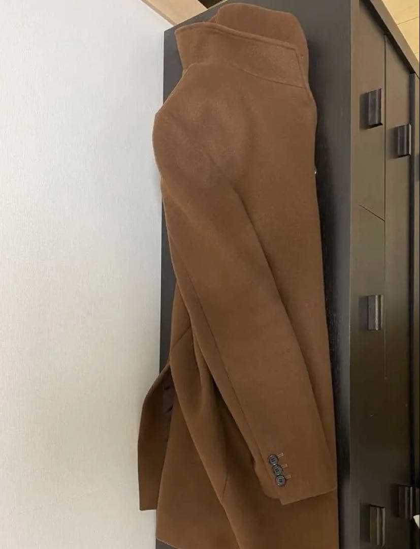ジャーナルスタンダード　スタンドカラーコート L キャメル