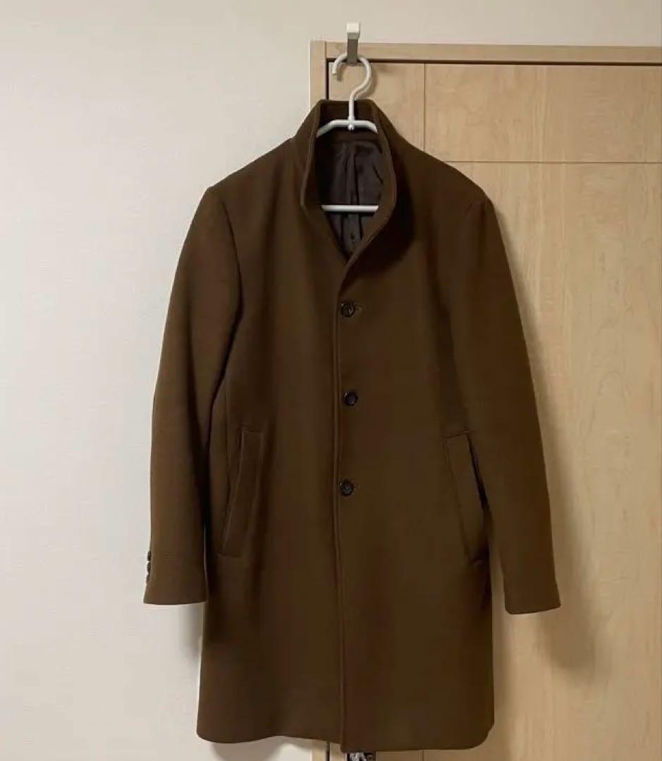 ジャーナルスタンダード　スタンドカラーコート L キャメル