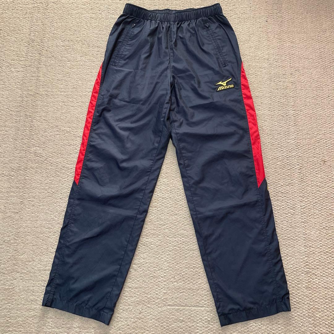 ミズノプロ ウェア ネイビー✖️レッド　Oサイズ　スラッガーリストバンドセット