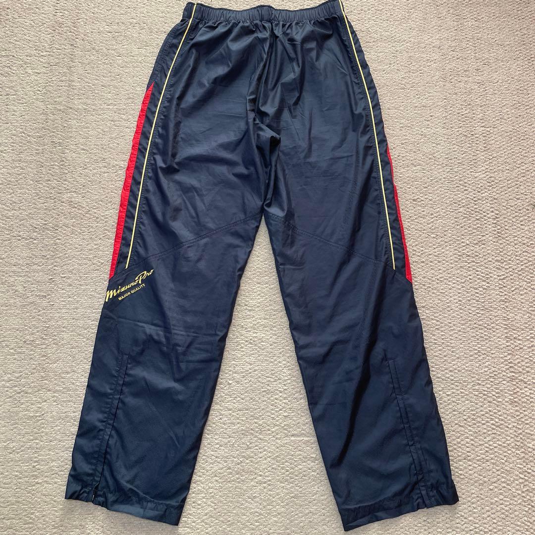 ミズノプロ ウェア ネイビー✖️レッド　Oサイズ　スラッガーリストバンドセット