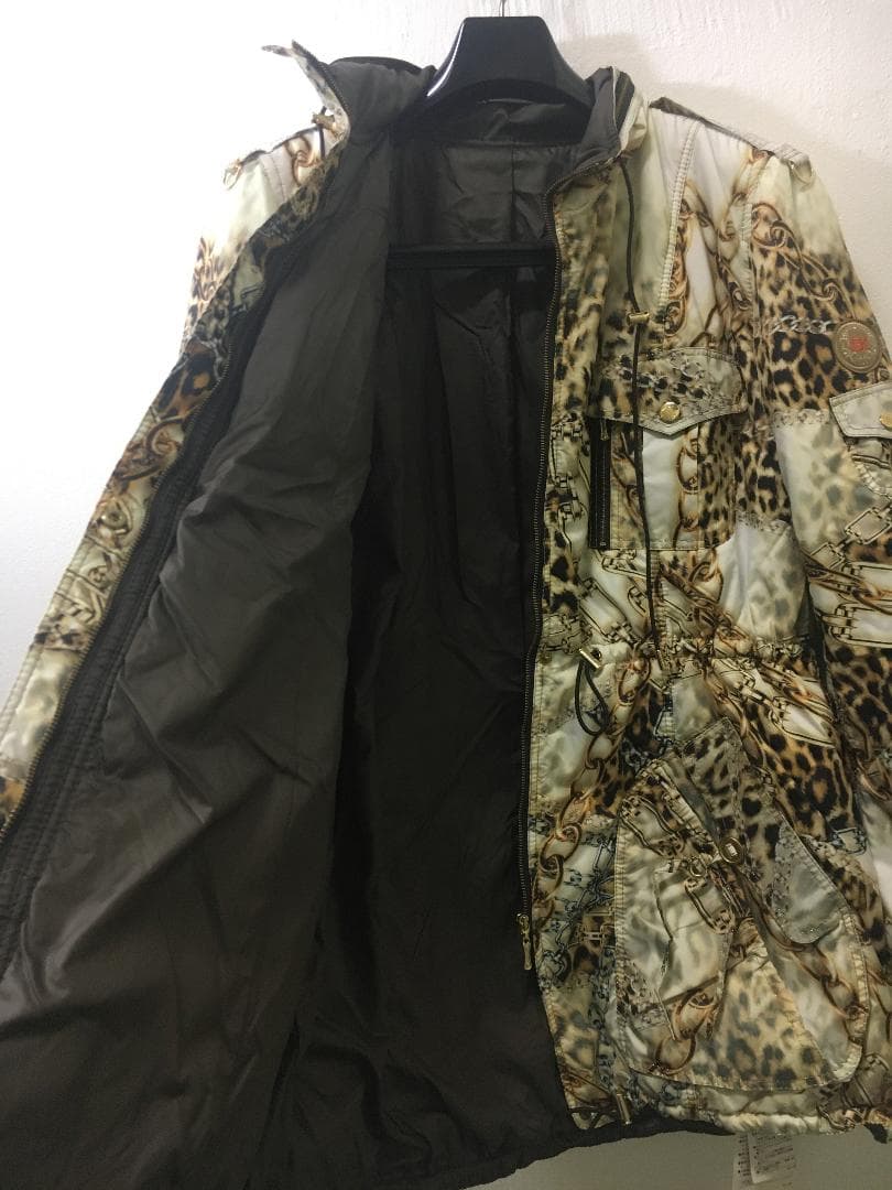 M)新品 伊太利屋 中綿コート ウインドブレーカー スプリングコート フード付