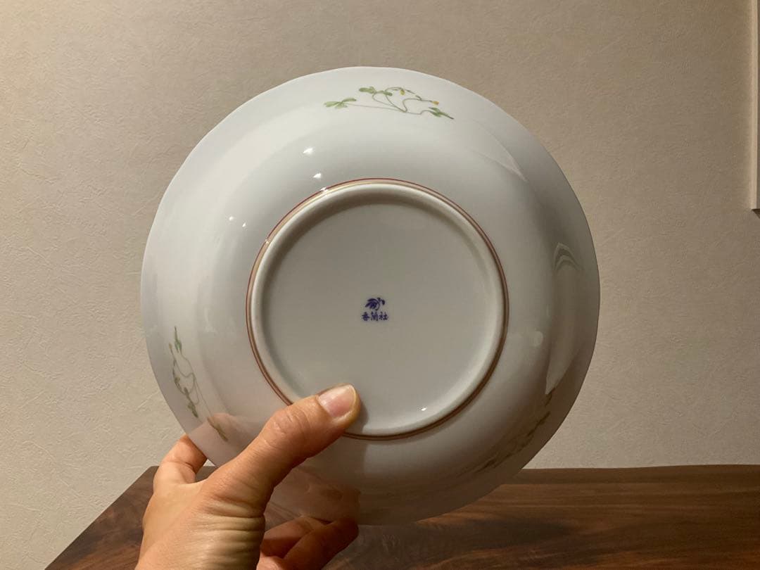 ☺️新品未使用❣️香蘭社 花柄 金色縁取り 大鉢1+中鉢5 切立鉢