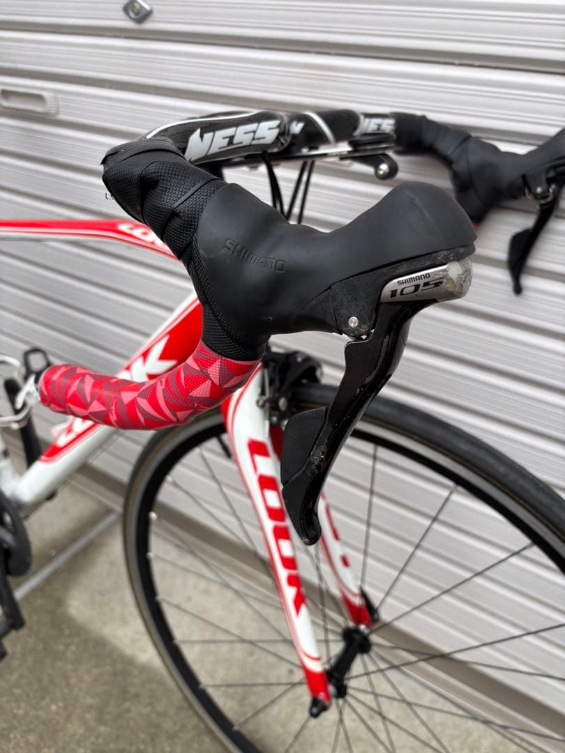 LOOK 566 XS 105コンポ　ロードバイク 赤/白 700C