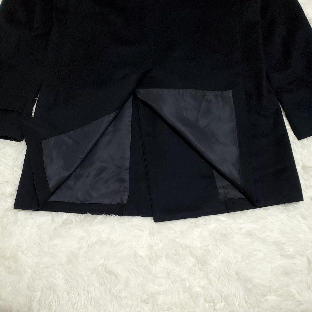 美品✨トゥモローランド　ピルグリム　ダブル チェスターコート カシミヤ ネイビー