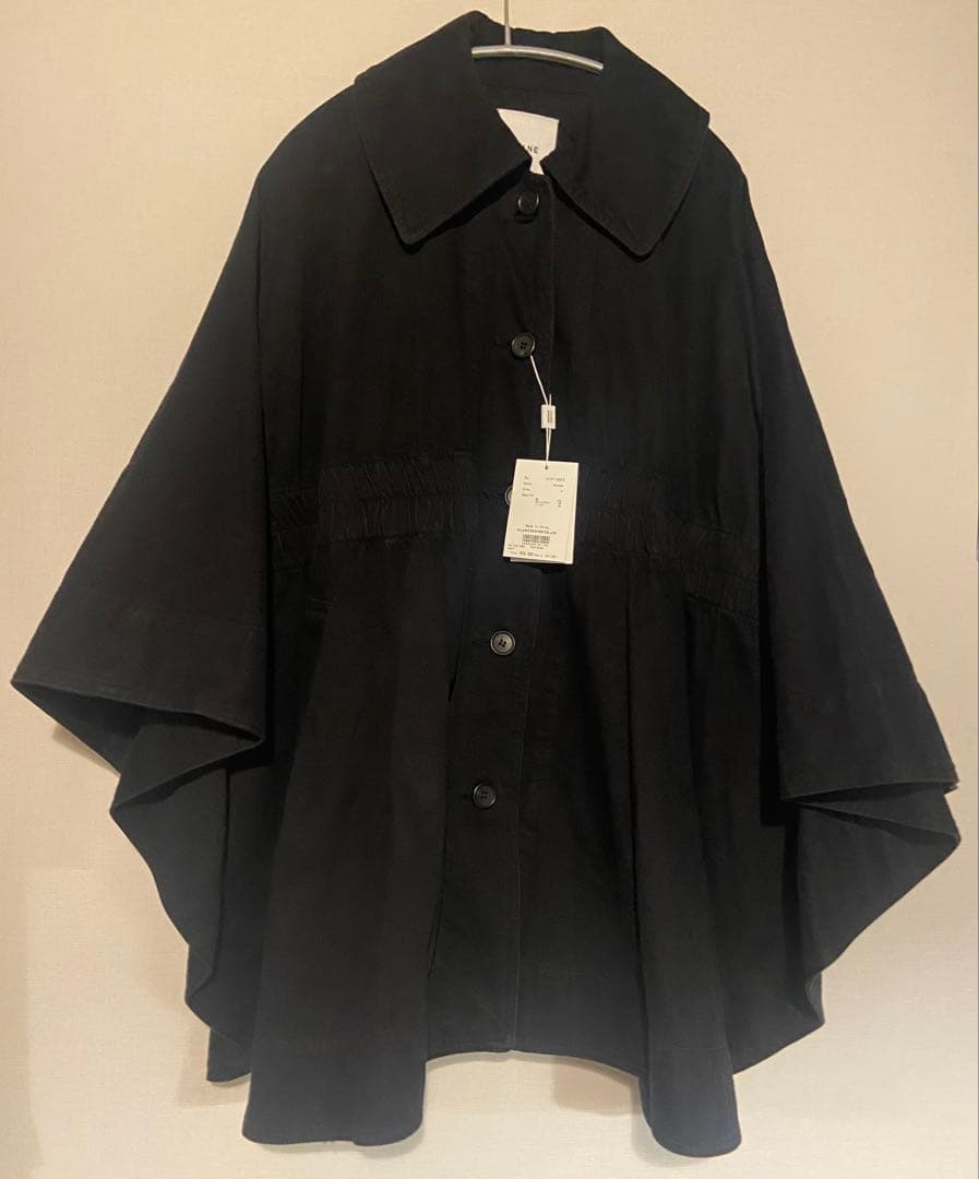新品未使用タグ付き クラネ CLANE DENIM CAPE COAT ブラック