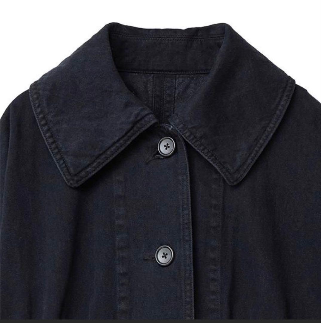 新品未使用タグ付き クラネ CLANE DENIM CAPE COAT ブラック
