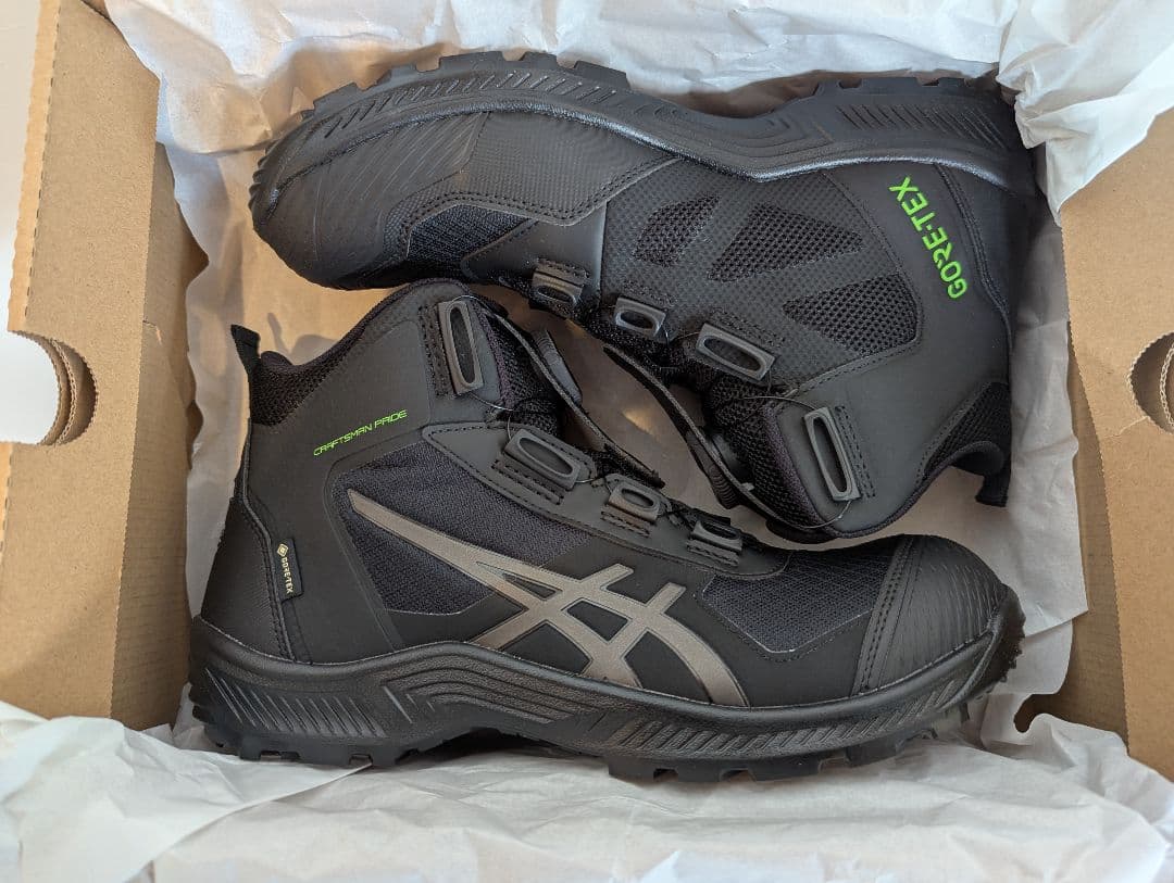 【新品】ASICS GORE-TEX 安全靴 ブラック 26.0cm