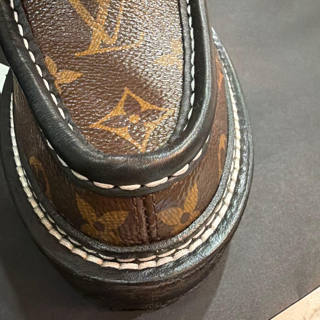 ぶ*う様 Louis Vuitton 36 モノグラムローファー厚底　百貨店購入