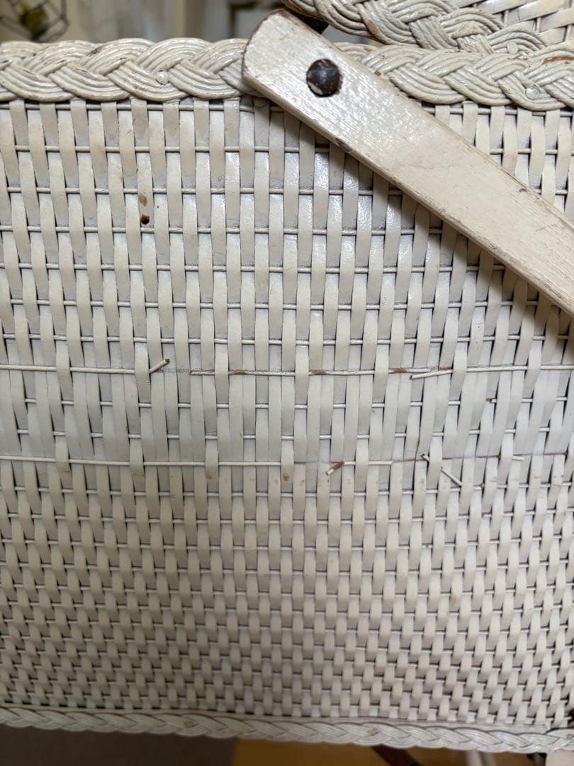 アンティーク♡ラタンのベビークーハン フランス 希少❣️