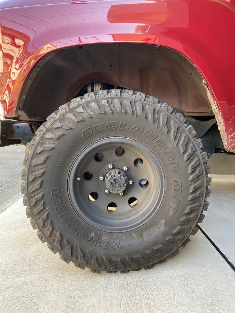 バリ山‼️ヨコハマ ジオランダー MT 33×12.50R15LT ホイールセット