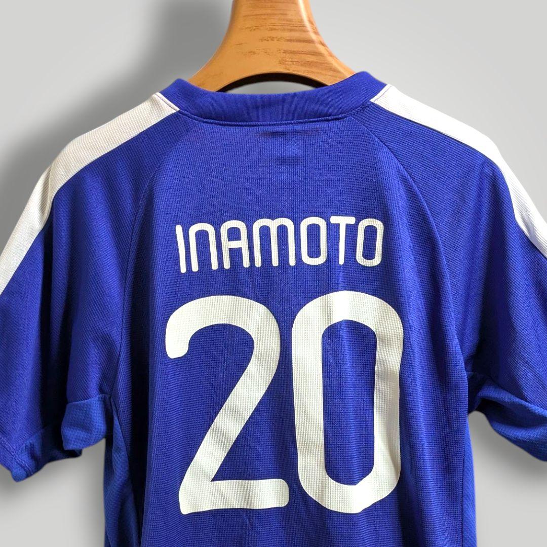 稲本潤一 2002W杯 日本代表 ユニフォーム Lサイズ 希少 オールドメッシュ