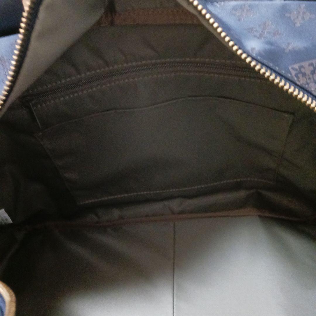 2417　ラシット　2wayボストンバッグ　グレーネイビー　ほぼ未使用