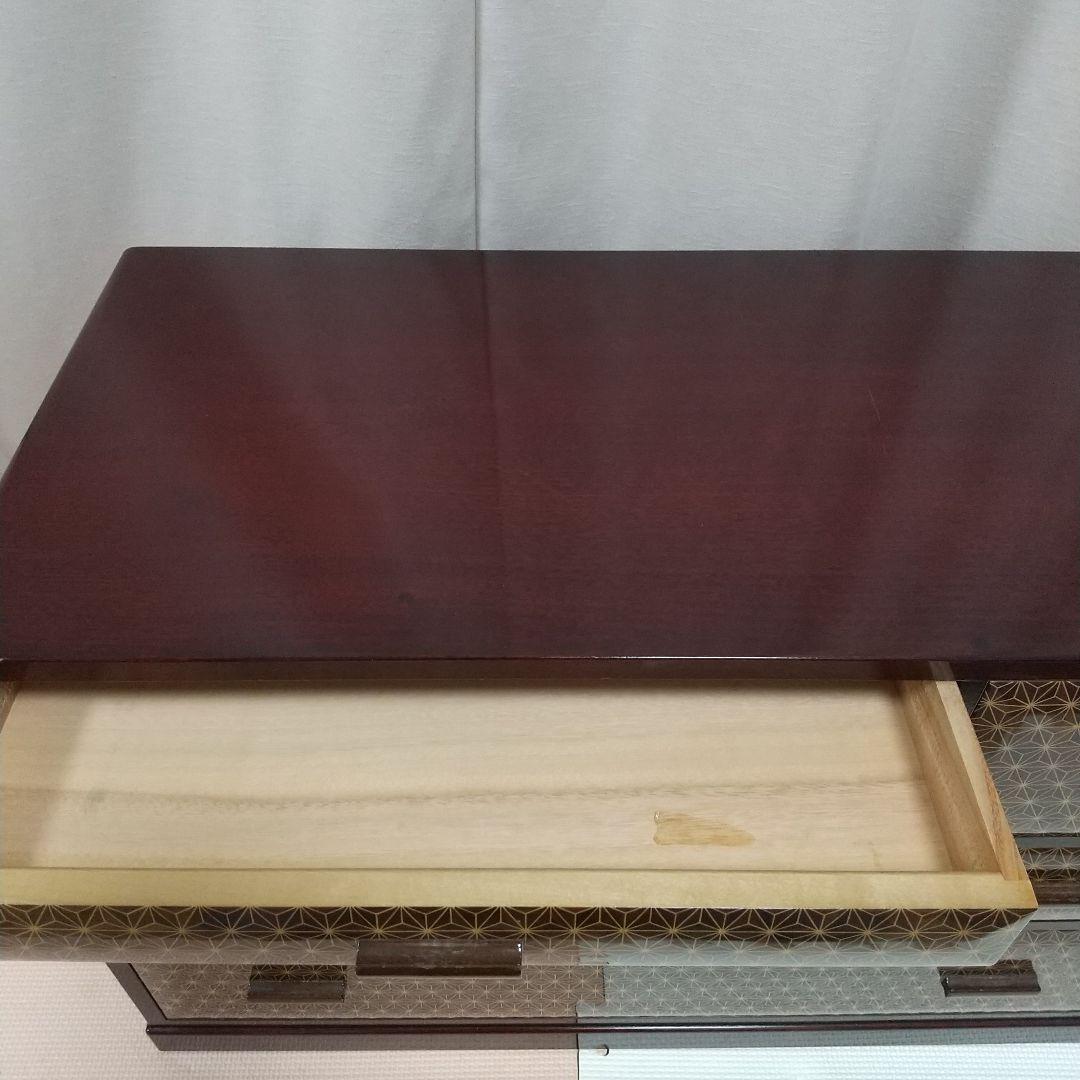 寄せ木細工　5つ引きタンス