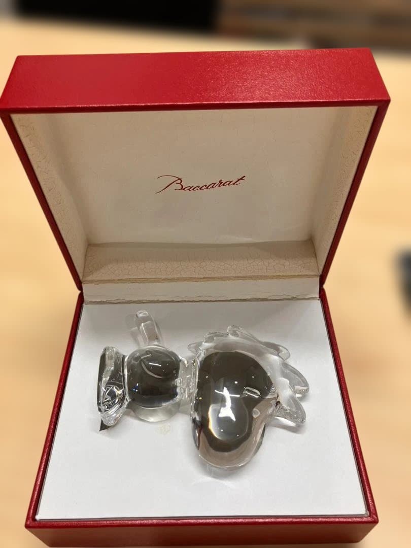 超美品 Baccarat バカラ ウッドストック 置物 フィギュリン スヌーピー