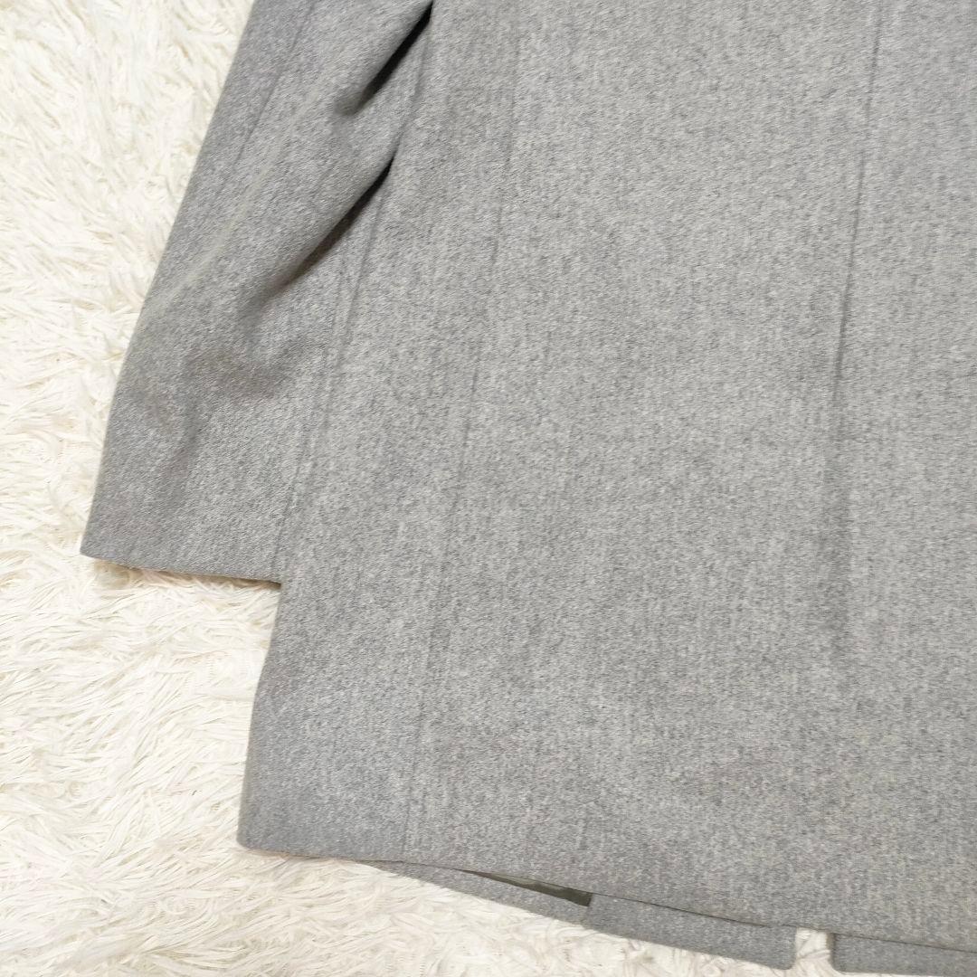 【カシミヤ】Theory　セオリー　コート　スタンドカラー　ライトグレー　メンズ