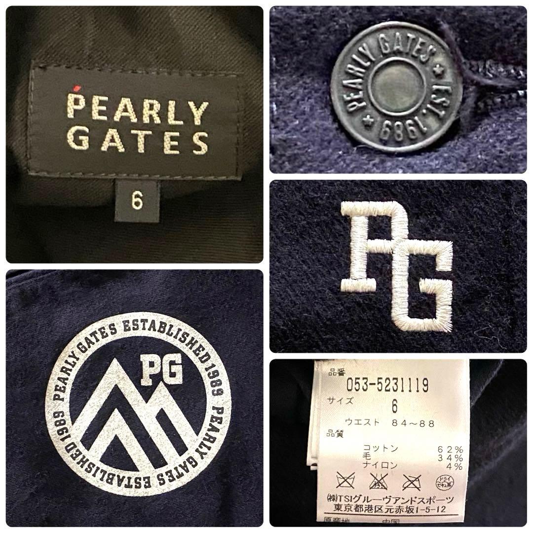 パーリーゲイツ PEARLY GATES ウール パンツ シンチバック XL 6