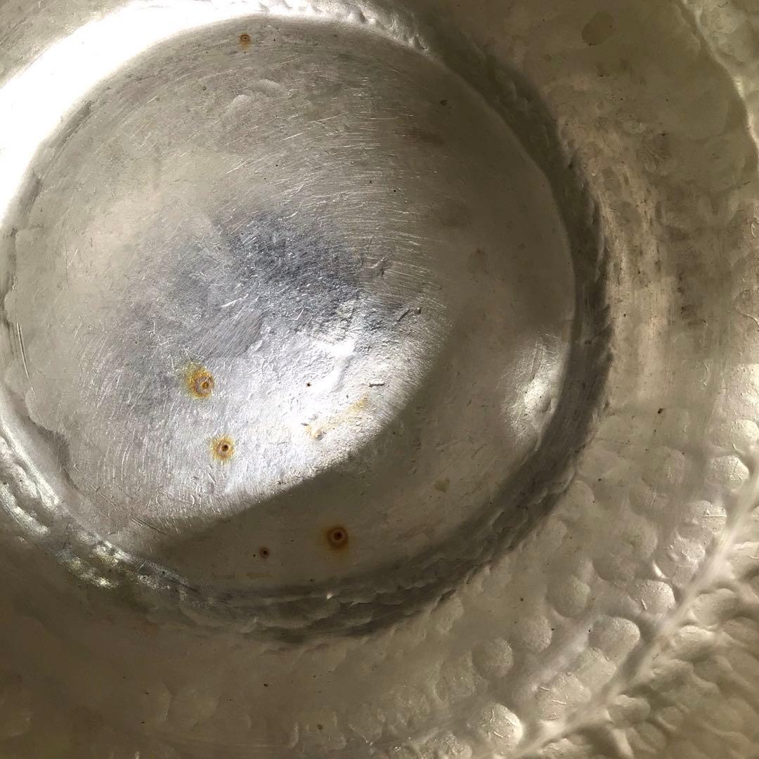 Ｎ８４６　水注　『秀峰堂造』『いぶし銀』『石目紋』『丸型五合』　紙箱　茶道具