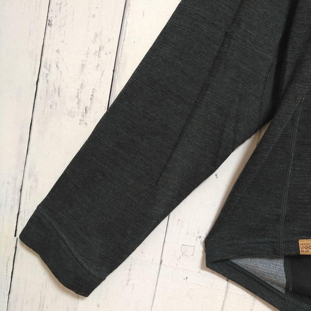 ほぼ新品　モンベル　メリノウールプラス　サイクルジャージ　冬季　中厚手　黒　ＸＬ