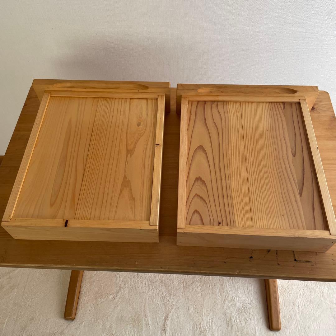 総檜 ヒノキ シンプルデスク 学習机 縁起物 引き出し