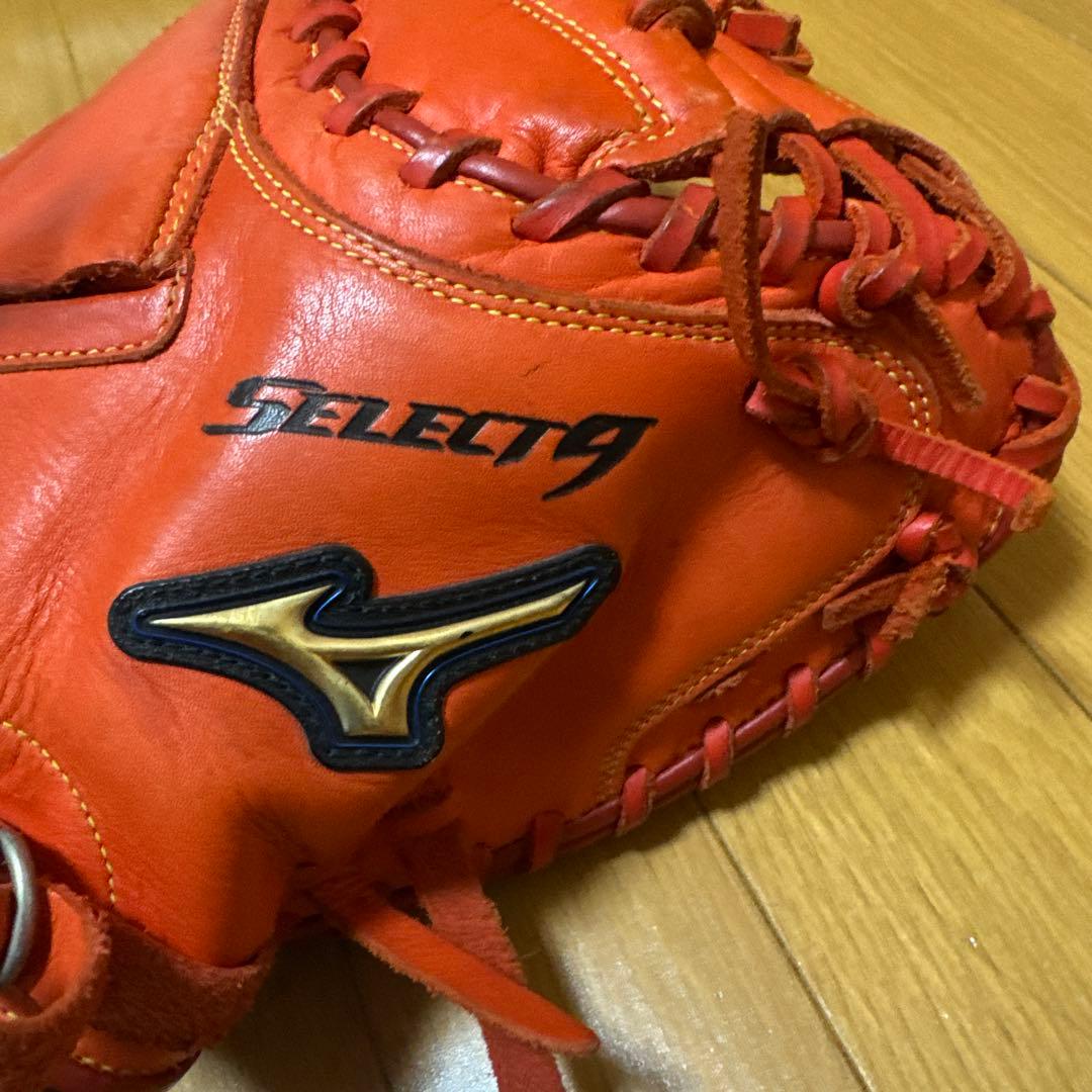 Mizuno SELECT9 軟式グローブ オレンジ　少年野球